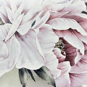 Quadro Moderno Dipinto a Mano con <span class=keywords><strong>Fiori</strong></span> <span class=keywords><strong>su</strong></span> <span class=keywords><strong>Tela</strong></span> con Cornice, Stampa UV Originale 75x75cm 6 Colori - Product Image 3