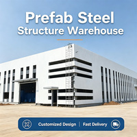 Entrepôt préfabriqué en structure acier haute technologie, résistant aux intempéries, bâtiment industriel personnalisé pour équipement
