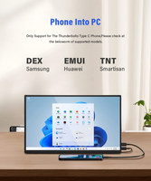 Écran externe secondaire portable OSCY 15,6 pouces, écran large FHD 16:10, compatible Type-C Airplay, panneau IPS, haut-parleur intégré