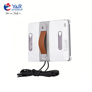 Robot nettoyeur de vitres de qualité supérieure, nettoyeur de vitres automatique avec 2 brosses rotatives, pulvérisation d'eau à 4 voies <span class=keywords><strong>pour</strong></span> les fenêtres de la maison - Product Image 1