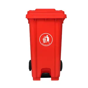 balde de lixo 240 litros alforje de plástico para exterior 120 Litros 100 Litros lixeiras com rodas