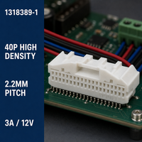 1318389-1 Connecteur automobile 40 broches, femelle, pas de 2,2 mm, contact en alliage de cuivre, boîtier PBT, 3A 12V, gaine de connecteur, direct usine