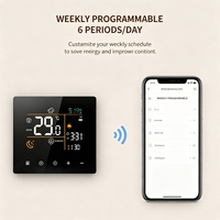 Nuevo Diseño Tuya Termostato Inteligente WiFi con Pantalla Táctil LCD Programable Semanalmente Controlador de Calefacción EU 86