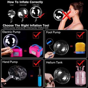 Bóng bay Bobo 7 cái/bộ 20 inch LED bóng bay nhấp nháy cho sinh nhật đám cưới Valentine Halloween & trang trí ngày của mẹ - Product Image 2