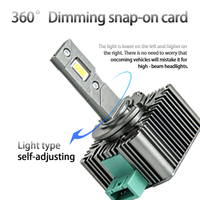 Ventilador de Refrigeración Silencioso Serie D, Bombilla LED para Faros Delanteros D3S con Iluminación Brillante