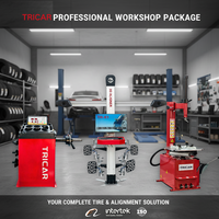 Offre Spéciale Usine Tricar : Combo Réparation Automobile de Haute Qualité – Machine d'Alignement 3D des Roues et Équilibreuse de Pneus