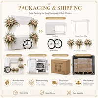 Décoration de mariage de style européen : roses artificielles, hortensias, glycines, fleurs en soie faites à la main, haute simulation