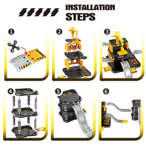 Rampa educativa <span class=keywords><strong>de</strong></span> plástico fundido a presión para coche, juguetes <span class=keywords><strong>de</strong></span> ranura <span class=keywords><strong>de</strong></span> desmontaje Diy multicapa, juegos <span class=keywords><strong>de</strong></span> garaje para estacionamiento <span class=keywords><strong>de</strong></span> coches <span class=keywords><strong>de</strong></span> ingeniería para niños - Product Image 3