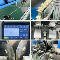 Machine combinée multifonctionnelle de poinçonnage et de découpe automatique à 45 degrés pour cadres de grille d'aération en ABS et en aluminium
