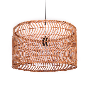 <b>Vintage</b> European Modern Home Decor Hanging Pendant <b>Lamp</b> with Rattan Lampshade - Product Image 1