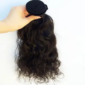 Haiyi factory Brazilian human Hair 12A wavy hair bundle for wholesale price no fibers 100% real human hair bundle
