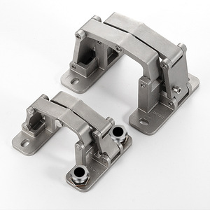 Charnière de porte dissimulée en acier inoxydable, ouverture vers l'extérieur à 180 degrés, support de charge épaissi et renforcé pour portes en carrelage céramique - Product Image 1