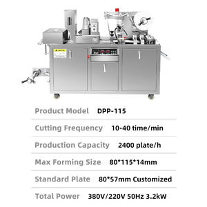 <span class=keywords><strong>Machine</strong></span> d'emballage sous blister manuelle DPP-115 pour chewing-gum, bonbons, sauce, confiture, facile à utiliser, thermoformage sous blister pour le miel - Product Image 2