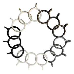 <span class=keywords><strong>Anneaux</strong></span> de rideau en plastique modernes, écologiques, pas chers, résistants à la rouille, robustes, accessoires <span class=keywords><strong>pour</strong></span> <span class=keywords><strong>rideaux</strong></span>, <span class=keywords><strong>anneaux</strong></span> à œillets certifiés ISO9001 - Product Image 1