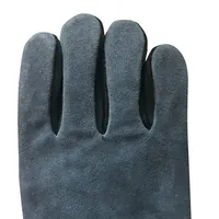 Sarung tangan panjang, bahan kulit tahan panas, sarung tangan BBQ Oven memanggang memasak, sarung tangan manset panjang