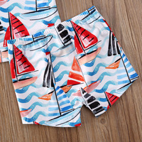2024 Design personnalisé enfant maillot de bain garçon maillots de bain hommes planche Surf Shorts enfant taille élastique Shorts de bain Boardshorts