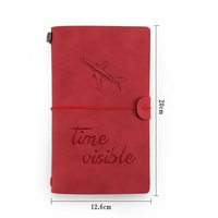 Cahier de journal en papier kraft à bracelet en cuir A6 vintage avec logo personnalisé pour les entreprises
