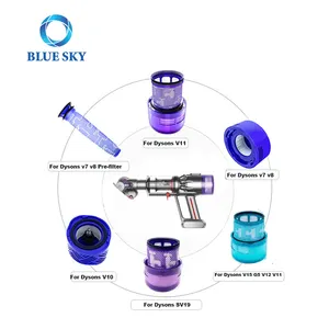 掃除機プレフィルターポストフィルターはDysonsに交換V6 V7 V8 V10 V11 V12 V15 DC08 DC65DC50掃除機部品アクセサー