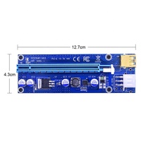 यूएसबी 3.0 PCIE 009 एस पावर GPU केबल एडाप्टर उठने VER009S PCI-ई एक्सप्रेस 6pin 1x करने के लिए 16x कार्ड भरनेवाला