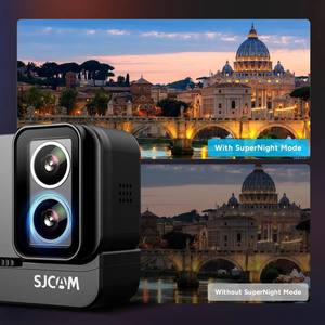 Caméra d'action SJ20 à double objectif et double mode, 20MP, écran tactile <span class=keywords><strong>4K</strong></span>, étanche 5m et 30m, avec étui pour le cyclisme et le ski - Product Image 2