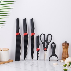 6 Pieces Stainless Steel Kitchen <b>Knife</b> <b>Set</b> Multi Function Non Stick Coating Kitchen <b>Knives</b> with Ergonomic Handle - Product Image 5