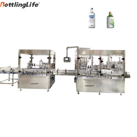 Machine de remplissage automatique de bouteilles en plastique pour huile comestible, vinaigre, boissons gazeuses, spiritueux, vodka et eau, 500 ml