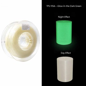 Alta 1,75mm 95A dureza Shore luminoso 3D imprimible <span class=keywords><strong>Flexible</strong></span> TPU filamento 3D filamento TPU para varillas <span class=keywords><strong>de</strong></span> plástico funcionales - Product Image 6