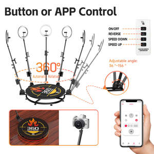 Photomaton portable, photomaton rotatif automatique sans fil à 360 degrés pour <span class=keywords><strong>Instagram</strong></span> - Product Image 2