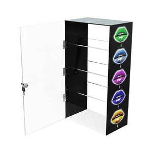 APEX厂家直销3层黑色亚克力品牌展示架带锁 - Product Image 2