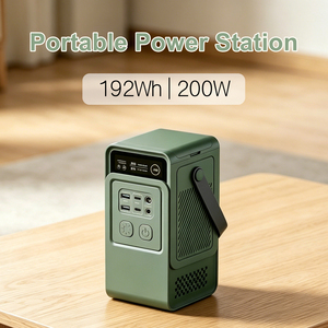 Estación de Energía Portátil de 200W 192Wh con Onda Sinusoidal Pura, Panel Solar y Batería LiFePO4 para Respaldo Doméstico, Camping y Generador para RV - Product Image 2