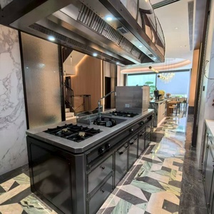 Ymd thông minh Modular nấu ăn trung tâm cảm ứng <span class=keywords><strong>HOB</strong></span> Teppanyaki phạm vi Nồi chiên thép không gỉ 96kw tiết kiệm năng lượng cho khách sạn hiện đại - Product Image 5