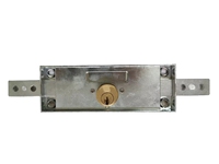 Serrure de porte de garage à cylindre en laiton de style étroit ultra résistante E10, serrure à rouleaux centrale pour volets roulants