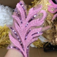 2021 Baru Bunga Manik-manik Renda Bordiran Jahit Pengantin Pernikahan Hiasan Motif Bordir 18Cm * 22Cm