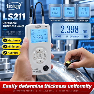 Linshang LS211 Ultrasonic Thickness Gauge with ±0.5%H Accuracy Multi-Probe Support and 240 x 160 LCD - Product Image 5