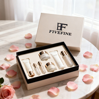 Nouvel Arrivage Populaire Luxe Fait Main Base Rigide avec Couvercle Personnalisable Estampage à Chaud Doré Emballage Cadeau pour Crème Contour des Yeux Soins de la Peau PR Beauté