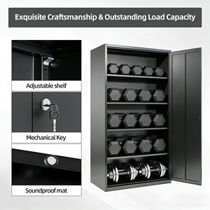 <span class=keywords><strong>Armoire</strong></span> <span class=keywords><strong>de</strong></span> classement métallique à 2 portes avec étagères, <span class=keywords><strong>armoire</strong></span> <span class=keywords><strong>de</strong></span> <span class=keywords><strong>rangement</strong></span> en acier adaptée aux besoins d'organisation du garage, du bureau et <span class=keywords><strong>de</strong></span> la maison - Product Image 2