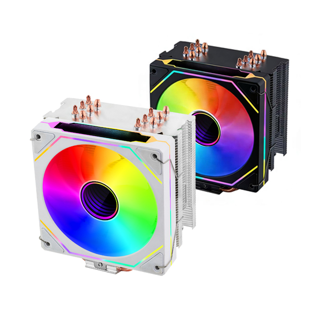 RGB 6 Heat Pipes Aluminum CPU Cooler Fluid Bearing 26dba Quiet 4Pin PWM Heatsink Intel LGA2011 1200/1700 115X AM4 Processors