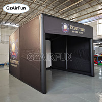 Tente de simulation de golf gonflable professionnelle, cage de swing de golf durable avec logo personnalisé pour studio