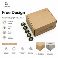 Anpassbares Logo Braune Kraft-Geschenkverpackung Wellpappe Seife Kleidung PR Post Papier Kartons Verpackung