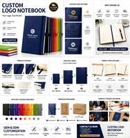 Carnet de notes personnalisé de haute qualité pour le bureau, ligné, imprimé, en cuir PU, couverture rigide, format A5 A6, avec logo