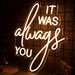 Letrero LED de Neón Neonawall It Was Always You, Decoración de Pared Iluminada y Regulable para Tiendas de Novias, Hoteles y Lugares de Boda - Product Image 4