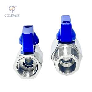 บอลวาล์วขนาดเล็กสำหรับน้ำมันน้ำ Pn63 NPT 1/2 "บอลวาล์วสเตนเลส SS304ด้วยมือ F/<span class=keywords><strong>M</strong></span> หญิง-ชาย - Product Image 6