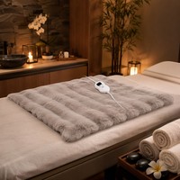Manta Eléctrica de Piel de Conejo de Doble Cara, Precio de Fábrica, 110V 220V, Embalaje Personalizado