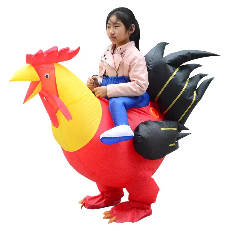 Costumi gonfiabili del gallo di guida del grande animale dei bambini del Costume di Halloween delle ragazze dei ragazzi