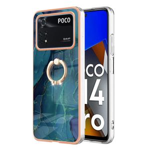 เคสลายหินอ่อนไฮบริด4G สำหรับ <span class=keywords><strong>Xiaomi</strong></span> Poco M4 Pro พร้อมขาตั้งแบบห่วงเคสโทรศัพท์มือถือสำหรับ iPhone 13/14/15 - Product Image 2