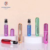 Flacon de parfum vide en aluminium de 5 ml, format voyage, facile à remplir, avec tête de pulvérisation à pompe – Vente chaude