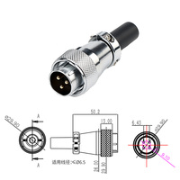 Conector WS24 de envío en 7 días, núcleo macho/hembra 2-19 para soldadura, enchufe de aviación, conector de alimentación, conjunto completo de enchufe y enchufe