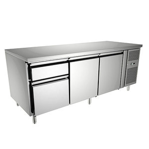 Équipement de réfrigération commerciale robuste, <span class=keywords><strong>réfrigérateur</strong></span> sous comptoir pour restaurants / réfrigérateurs à congélateur inférieur - Product Image 3
