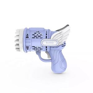 Juguetes al aire libre de verano, cohete Gatling, máquina de goma de mascar, 23 agujeros, súper Multi-burbuja automática, pistolas de burbujas, 2022 - Product Image 2