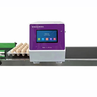 Impresora Tij automática de alta calidad, máquina de inyección de tinta de huevo para codificación continua, fecha de caducidad, máquina de marcado de inyección de tinta de estampado de huevo